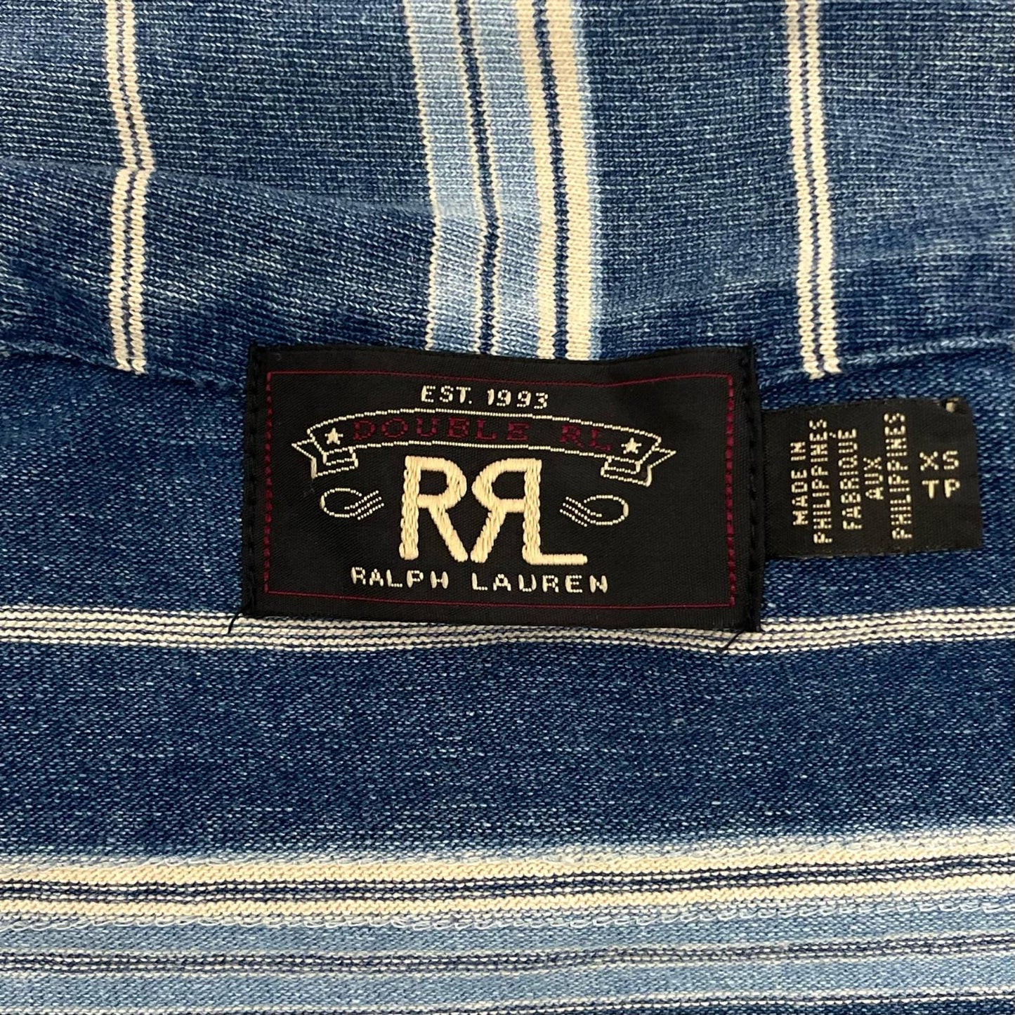 RRL(RALPH LAUREN) | ダブルアールエルラルフローレン 半袖シャツ ブルー×ホワイト サイズ：XS【尾張小牧店】