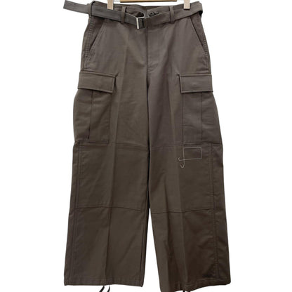 【中古】Sacai×WTAPS | サカイ×ダブルタップス　25SS Cotton Back Satin Pants 01 コットンバック サテンパンツ 25-03695M ベージュ サイズ：1【尾張小牧店】