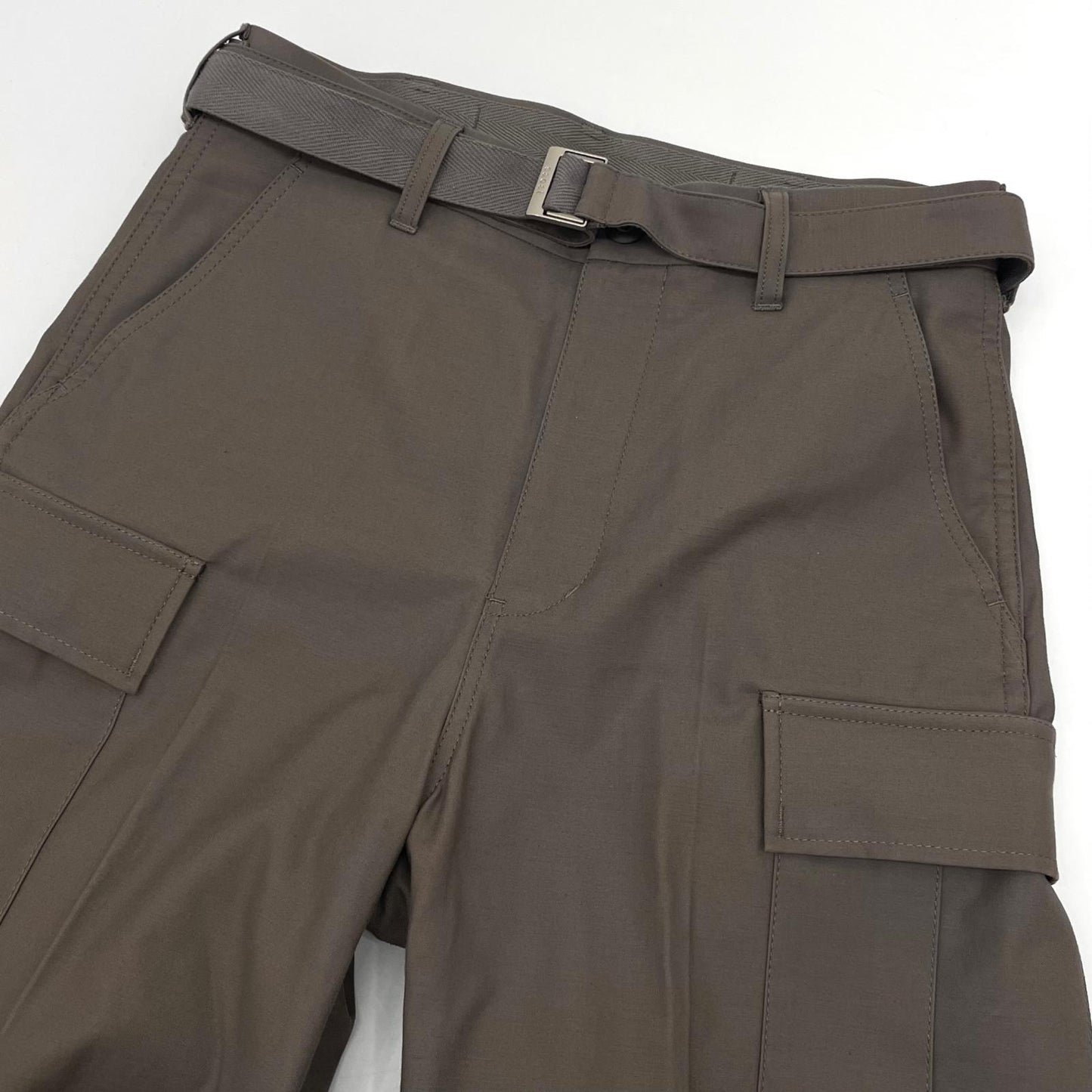 【中古】Sacai×WTAPS | サカイ×ダブルタップス　25SS Cotton Back Satin Pants 01 コットンバック サテンパンツ 25-03695M ベージュ サイズ：1【尾張小牧店】