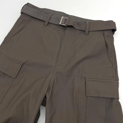 【中古】Sacai×WTAPS | サカイ×ダブルタップス　25SS Cotton Back Satin Pants 01 コットンバック サテンパンツ 25-03695M ベージュ サイズ：1【尾張小牧店】