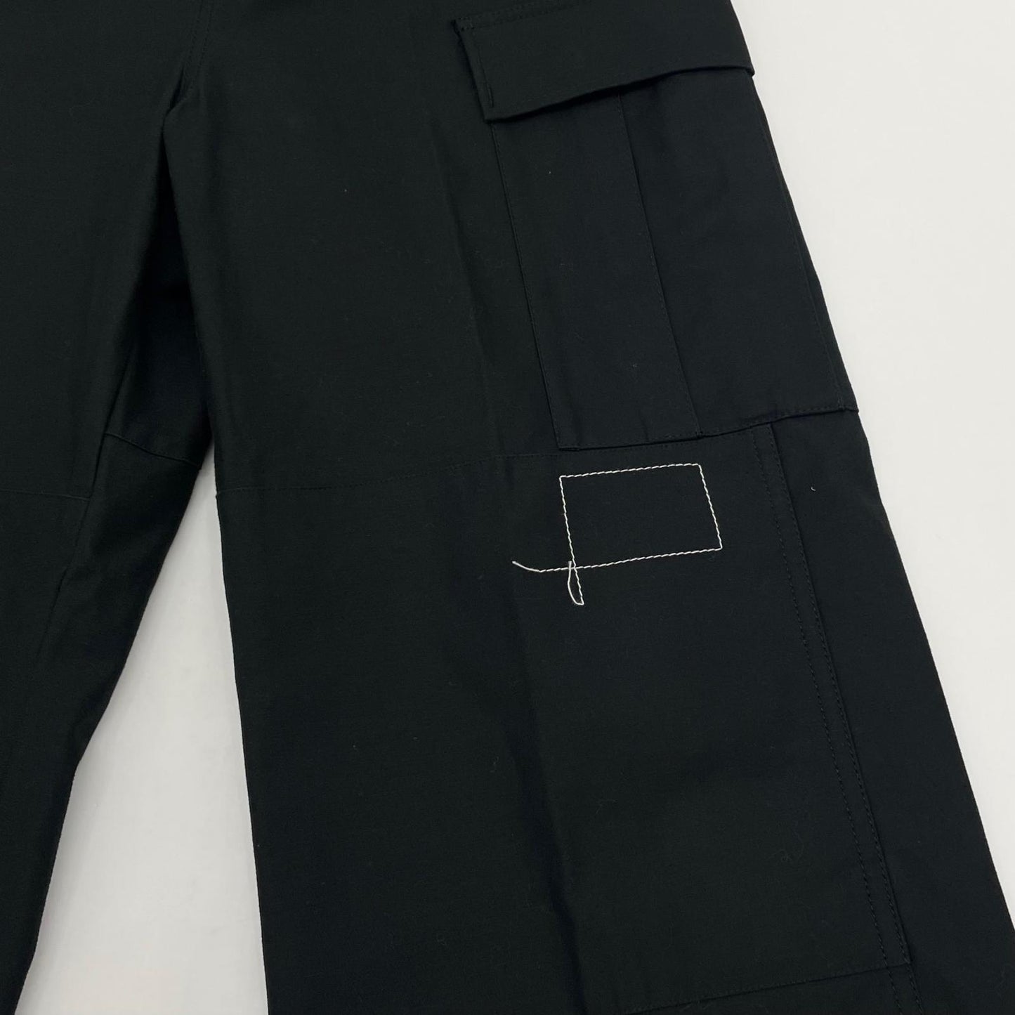 【中古】Sacai×WTAPS | サカイ×ダブルタップス　25SS Cotton Back Satin Pants 01 コットンバック サテンパンツ 25-03695M ブラック サイズ：1【尾張小牧店】