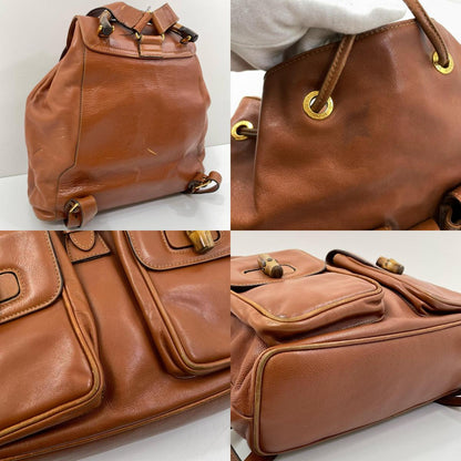 【中古】GUCCI | グッチ バンブー バックパック リュックサック デイパック 003・2058・0016 ブラウン【尾張小牧店】