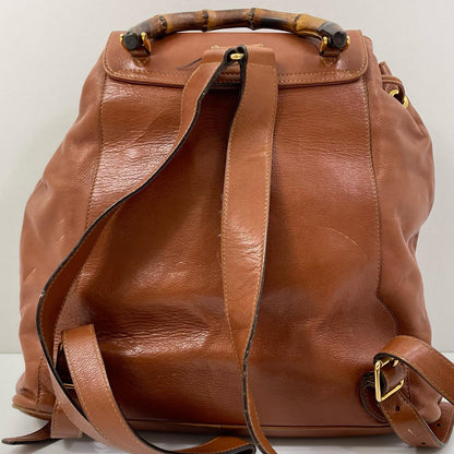 【中古】GUCCI | グッチ バンブー バックパック リュックサック デイパック 003・2058・0016 ブラウン【尾張小牧店】