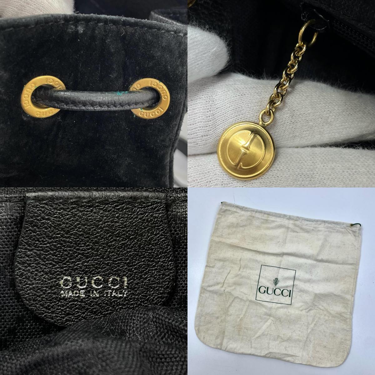 【中古】GUCCI | グッチ バンブー ミニリュック デイパック 003・1705・0030 ブラック【尾張小牧店】