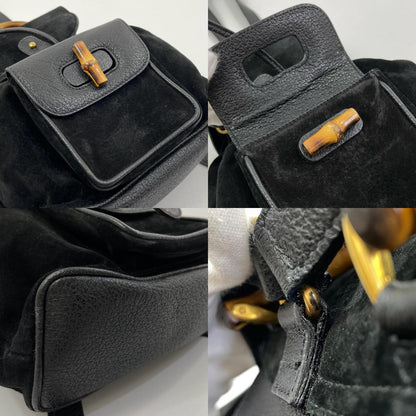 【中古】GUCCI | グッチ バンブー ミニリュック デイパック 003・1705・0030 ブラック【尾張小牧店】