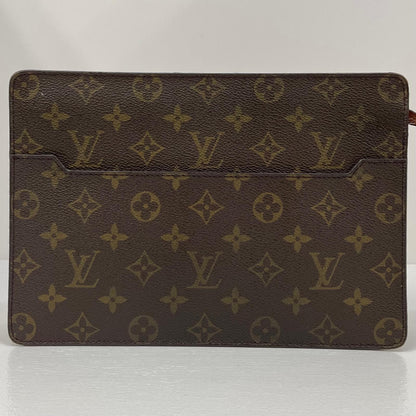 【中古】LOUIS VUITTON | ルイ・ヴィトン ポシェットオム モノグラム クラッチバッグ セカンドバッグ M51795 ブラウン【尾張小牧店】