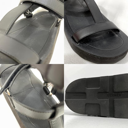【中古】HERMES | エルメス サンダル ブラック【尾張小牧店】