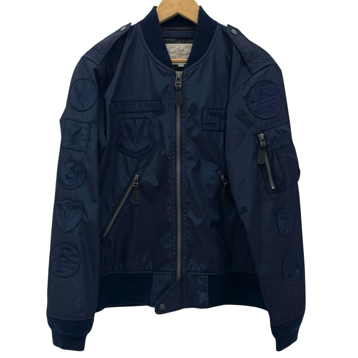 【中古】AVIREX | アヴィレックス フライトジャケット ネイビー サイズ：L【尾張小牧店】