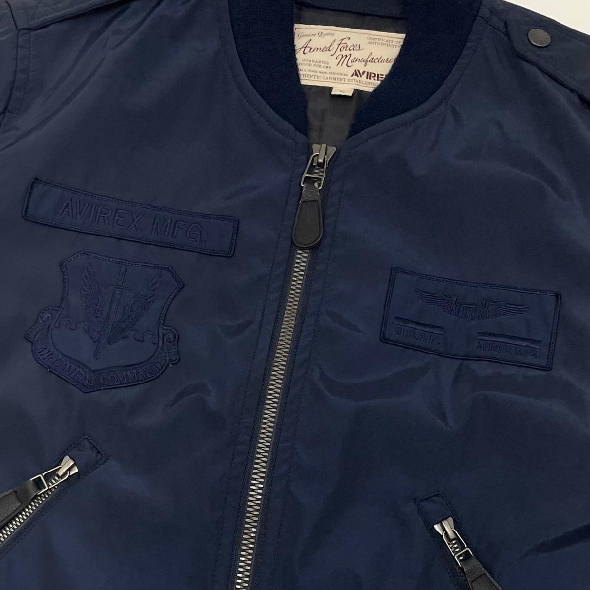 【中古】AVIREX | アヴィレックス フライトジャケット ネイビー サイズ：L【尾張小牧店】