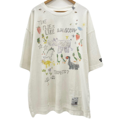 【中古】MIHARA YASUHIRO | ミハラヤスヒロ　26SS Kids Doodle Printed T-shirt 半袖Ｔシャツ J16TS831 ホワイト サイズ：50【尾張小牧店】