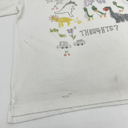 【中古】MIHARA YASUHIRO | ミハラヤスヒロ　26SS Kids Doodle Printed T-shirt 半袖Ｔシャツ J16TS831 ホワイト サイズ：50【尾張小牧店】