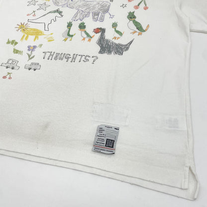 【中古】MIHARA YASUHIRO | ミハラヤスヒロ　26SS Kids Doodle Printed T-shirt 半袖Ｔシャツ J16TS831 ホワイト サイズ：50【尾張小牧店】
