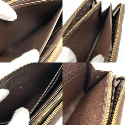 【中古】LOUIS VUITTON | ルイ・ヴィトン ジッピーウォレット 旧型 ダミエ ラウンドファスナー 長財布 N60015 ブラウン【尾張小牧店】