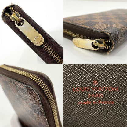 【中古】LOUIS VUITTON | ルイ・ヴィトン ジッピーウォレット 旧型 ダミエ ラウンドファスナー 長財布 N60015 ブラウン【尾張小牧店】