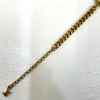【中古】LOUIS VUITTON | ルイ・ヴィトン モノグラム ロウ ブレスレット M03752 ゴールド【尾張小牧店】