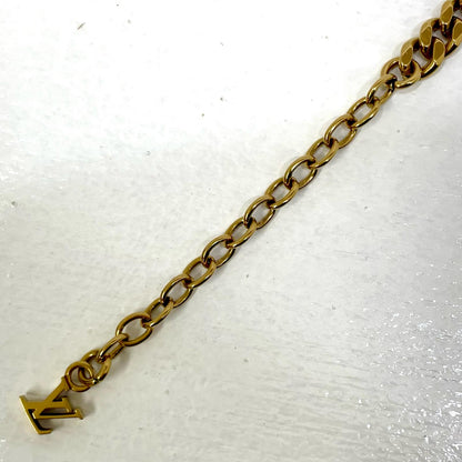 【中古】LOUIS VUITTON | ルイ・ヴィトン モノグラム ロウ ブレスレット M03752 ゴールド【尾張小牧店】