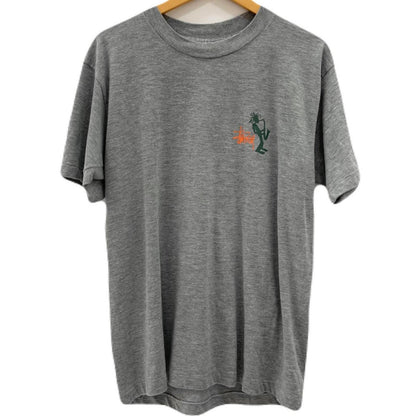 【中古】STUSSY | ステューシー ジャズマン 紺タグ　半袖Ｔシャツ グレー サイズ：L【尾張小牧店】