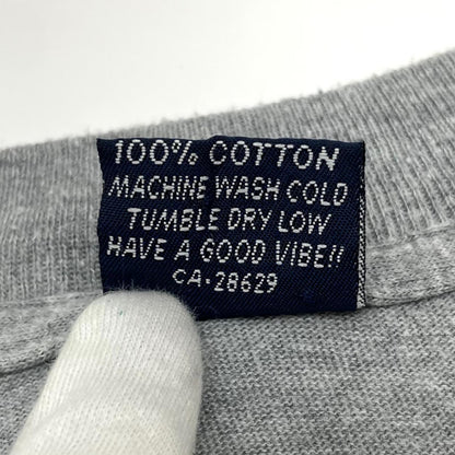 【中古】STUSSY | ステューシー ジャズマン 紺タグ　半袖Ｔシャツ グレー サイズ：L【尾張小牧店】