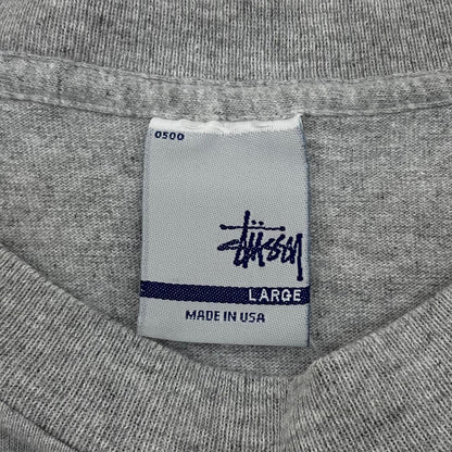 【中古】STUSSY | ステューシー スカル 銀タグ　半袖Ｔシャツ グレー サイズ：L【尾張小牧店】