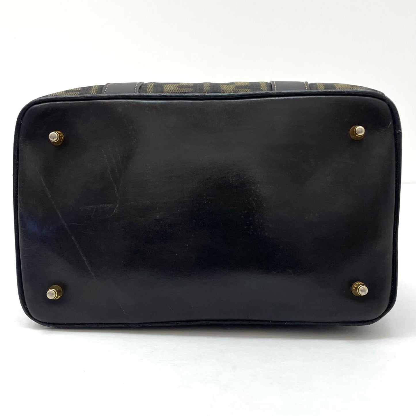 【中古】FENDI | フェンディ　ズッカ ハンドバッグ ブラウン【尾張小牧店】