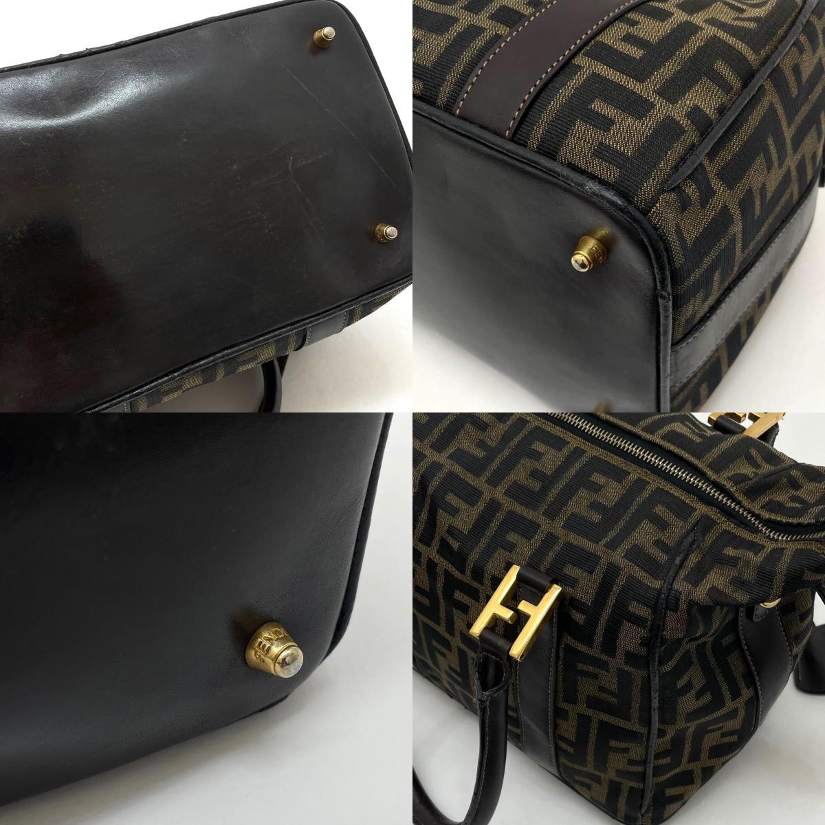 【中古】FENDI | フェンディ　ズッカ ハンドバッグ ブラウン【尾張小牧店】