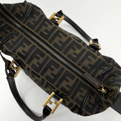 【中古】FENDI | フェンディ　ズッカ ハンドバッグ ブラウン【尾張小牧店】