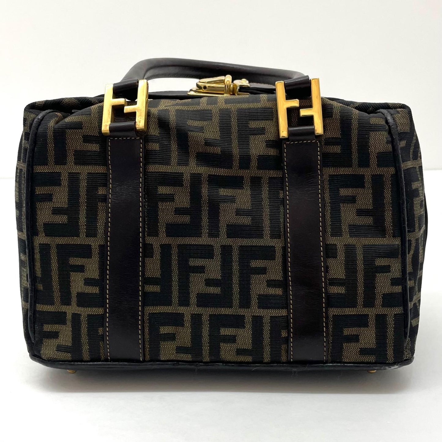【中古】FENDI | フェンディ　ズッカ ハンドバッグ ブラウン【尾張小牧店】