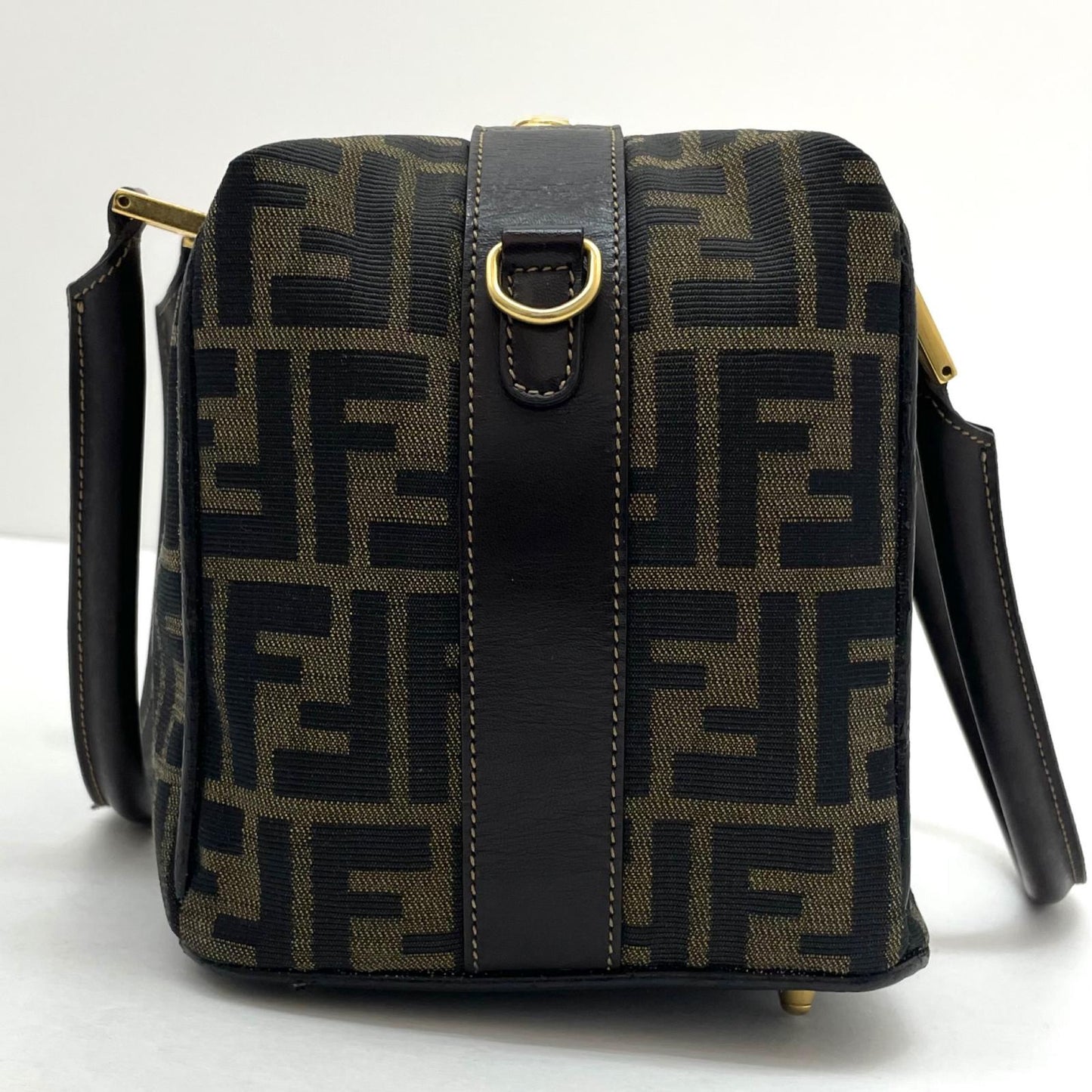 【中古】FENDI | フェンディ　ズッカ ハンドバッグ ブラウン【尾張小牧店】