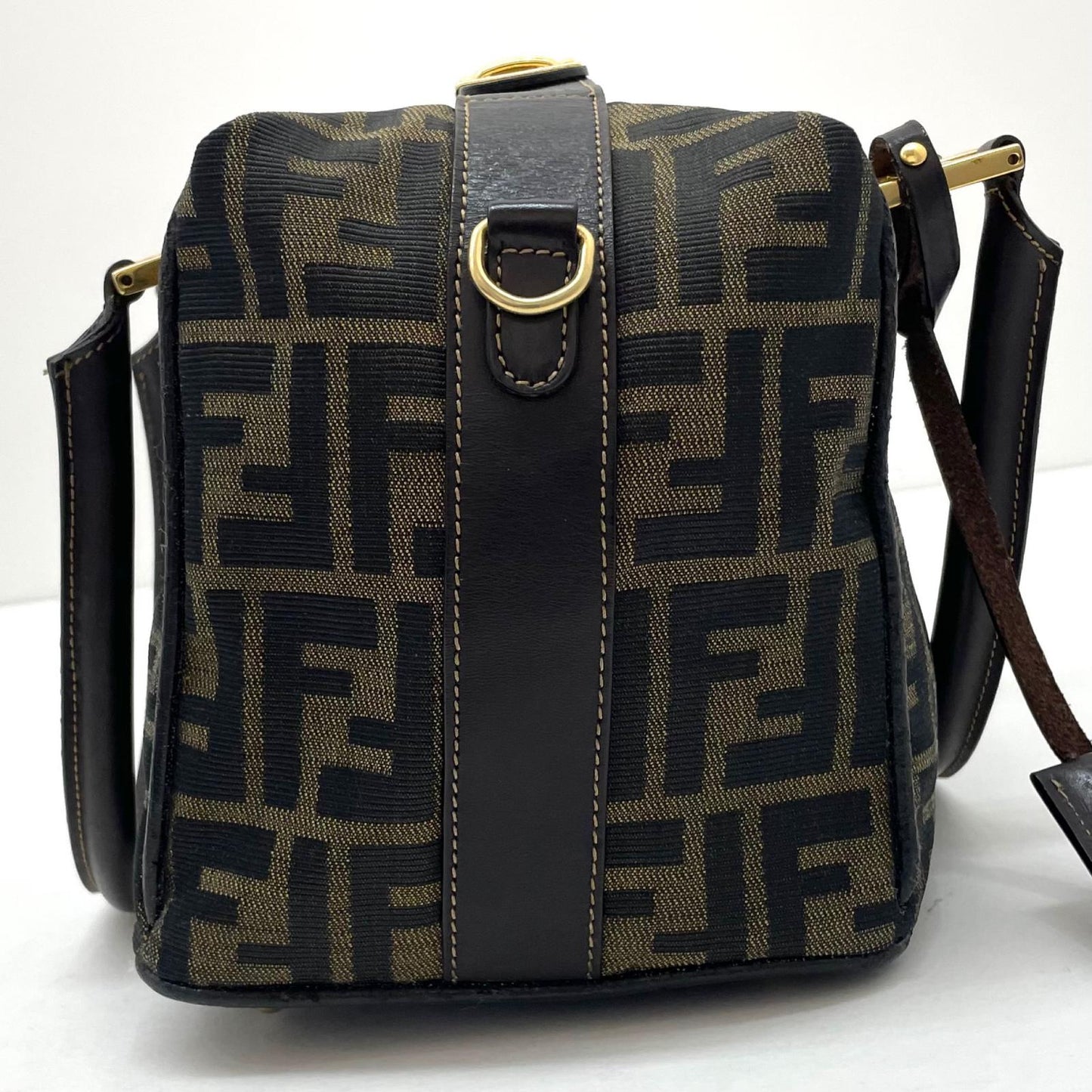 【中古】FENDI | フェンディ　ズッカ ハンドバッグ ブラウン【尾張小牧店】