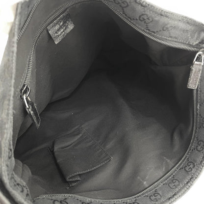 【中古】GUCCI | グッチ GGキャンバス シェリーライン ショルダーバッグ 189751・497717 ブラック【尾張小牧店】