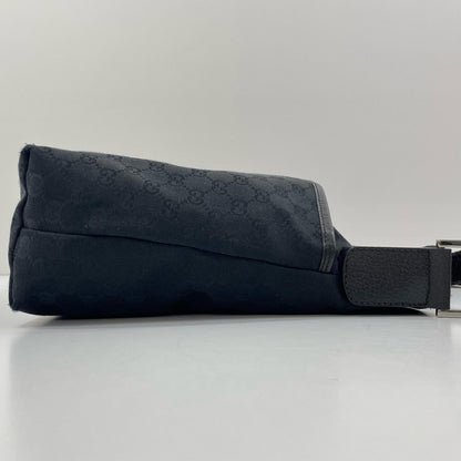 【中古】GUCCI | グッチ GGキャンバス シェリーライン ショルダーバッグ 189751・497717 ブラック【尾張小牧店】