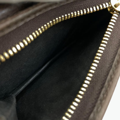 【中古】GUCCI | グッチ GGスプリーム ベージュ エボニー オフィディア 二つ折り財布 523155・0416 ブラウン【尾張小牧店】
