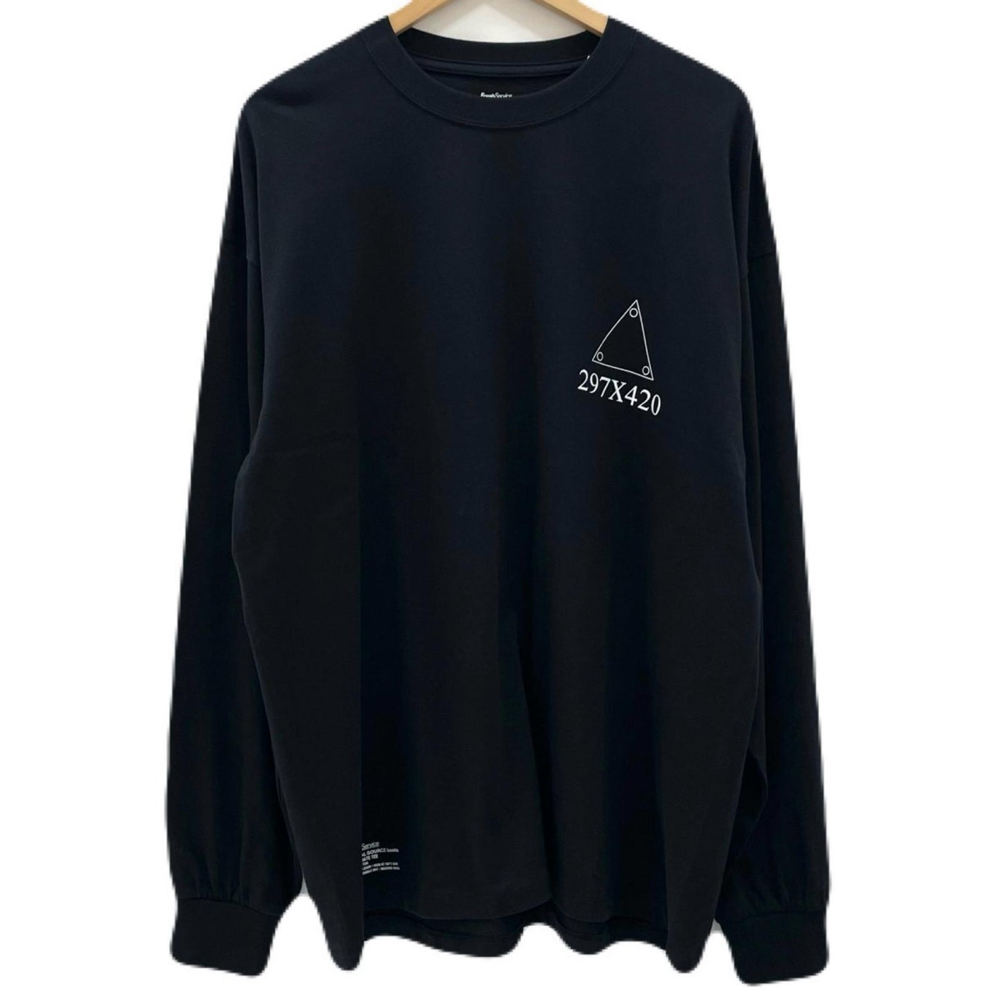 FreshService | フレッシュサービス AS×FS CORPORATE L/S TEE 長袖Ｔシャツ FSC253-70151AS ブラック サイズ：M【尾張小牧店】