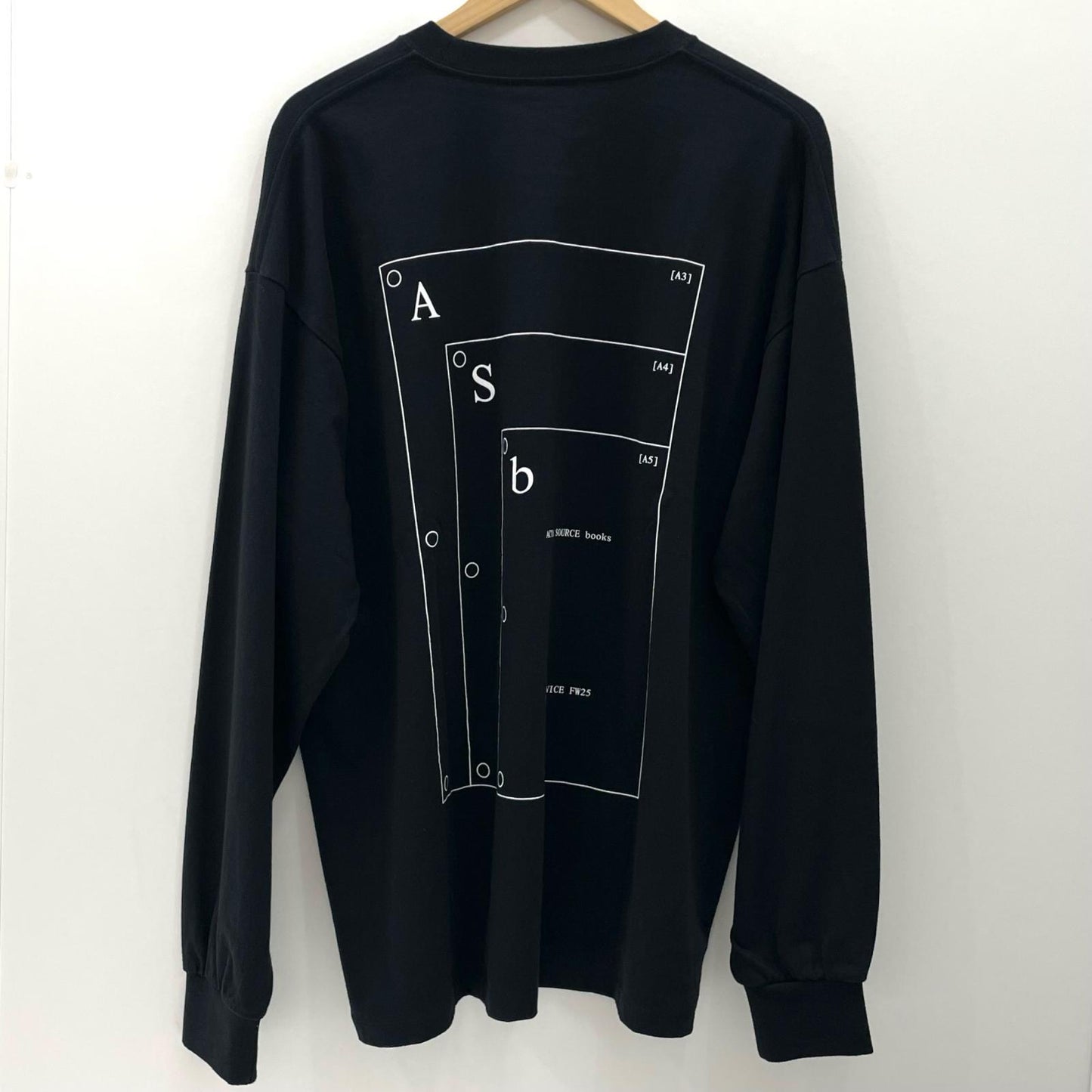 FreshService | フレッシュサービス AS×FS CORPORATE L/S TEE 長袖Ｔシャツ FSC253-70151AS ブラック サイズ：M【尾張小牧店】