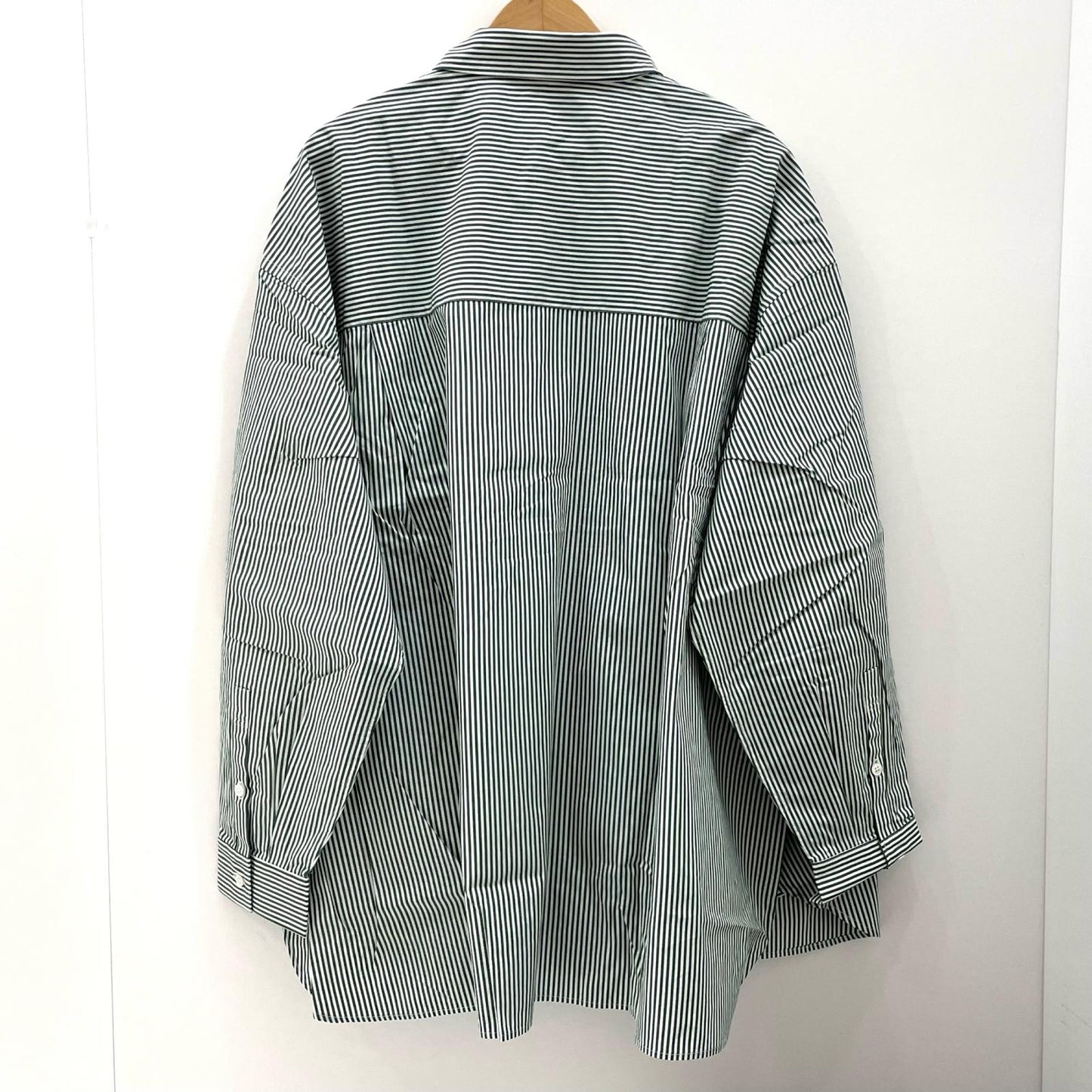 FreshService | フレッシュサービス CORPORATE UNIFORM L/S SHIRT 長袖Ｔシャツ FSC261-50102B ホワイト×グリーン サイズ：L【尾張小牧店】
