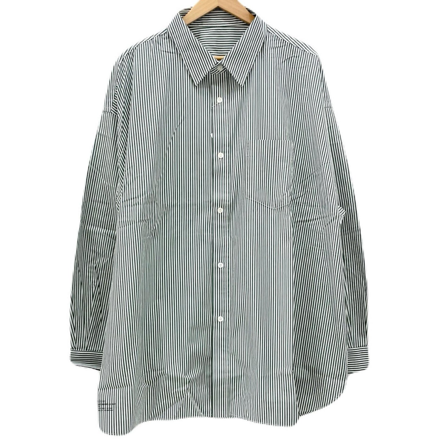 FreshService | フレッシュサービス CORPORATE UNIFORM L/S SHIRT 長袖Ｔシャツ FSC261-50102B ホワイト×グリーン サイズ：L【尾張小牧店】