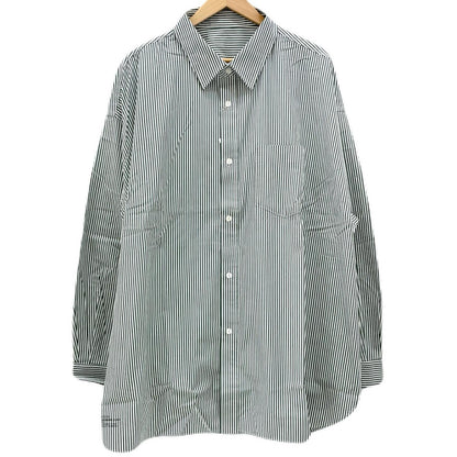 FreshService | フレッシュサービス CORPORATE UNIFORM L/S SHIRT 長袖Ｔシャツ FSC261-50102B ホワイト×グリーン サイズ：L【尾張小牧店】
