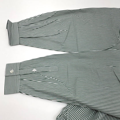 FreshService | フレッシュサービス CORPORATE UNIFORM L/S SHIRT 長袖Ｔシャツ FSC261-50102B ホワイト×グリーン サイズ：L【尾張小牧店】