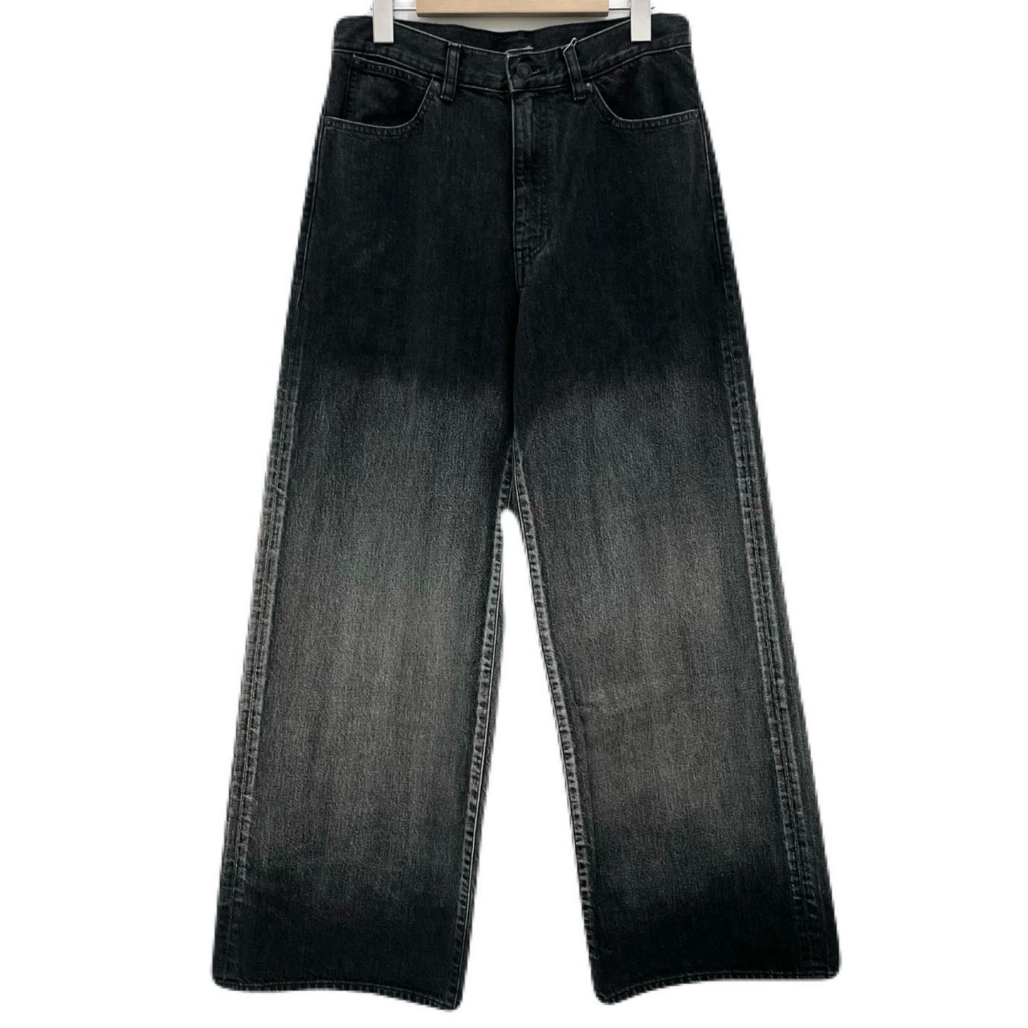 LAD MUSICIAN | ラッドミュージシャン 11.5oz GRADATION DENIM WIDE STRAIGHT PANTS デニムパンツ 2126-504 ブラック サイズ：44【尾張小牧店】