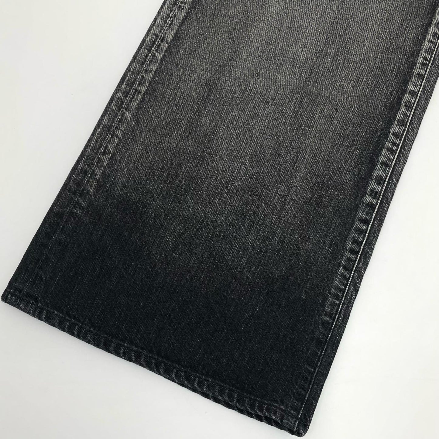 LAD MUSICIAN | ラッドミュージシャン 11.5oz GRADATION DENIM WIDE STRAIGHT PANTS デニムパンツ 2126-504 ブラック サイズ：44【尾張小牧店】
