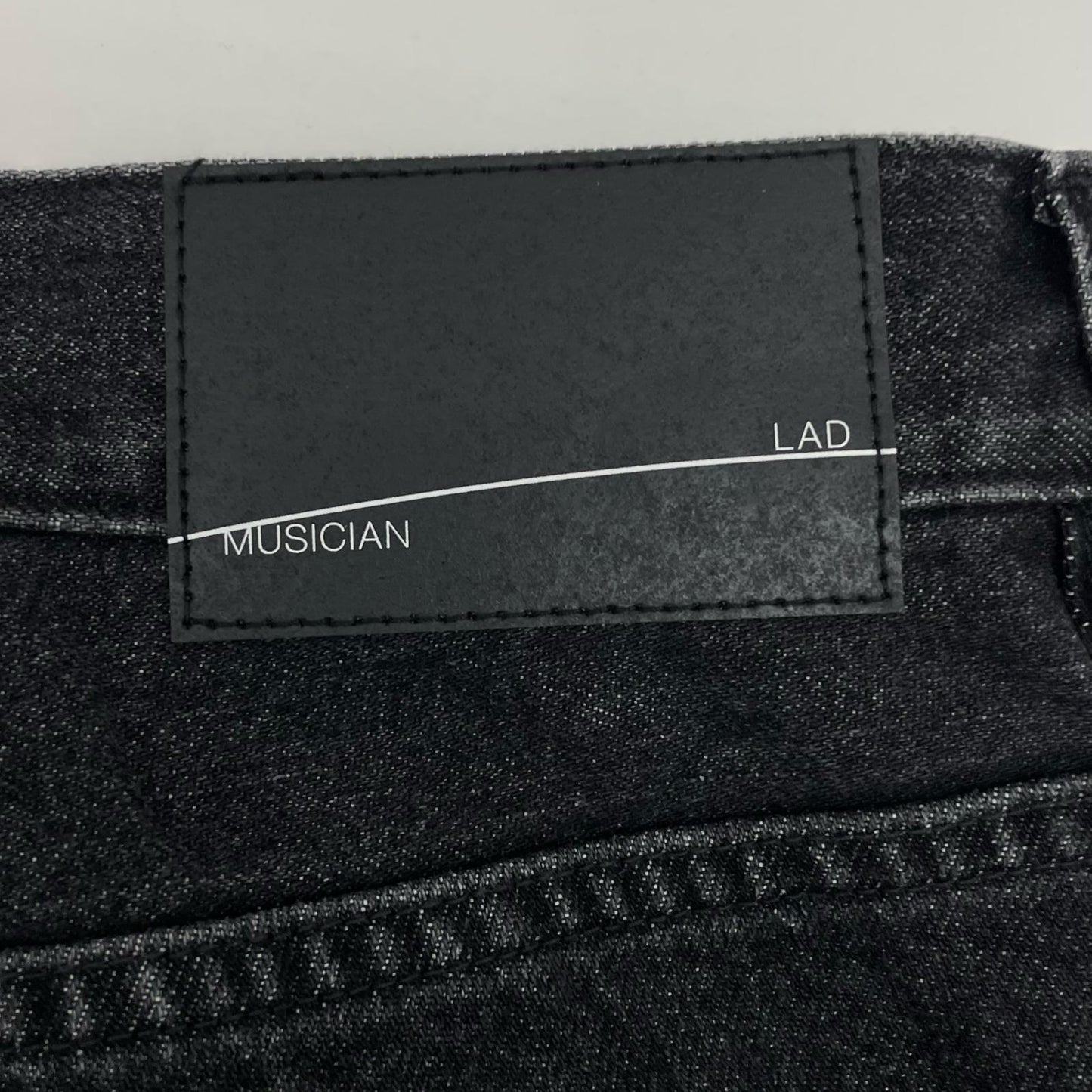 LAD MUSICIAN | ラッドミュージシャン 11.5oz GRADATION DENIM WIDE STRAIGHT PANTS デニムパンツ 2126-504 ブラック サイズ：44【尾張小牧店】