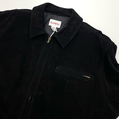 Distressed Suede Work Jacket その他アウター G16BL014 ブラック サイズ：M【尾張小牧店】