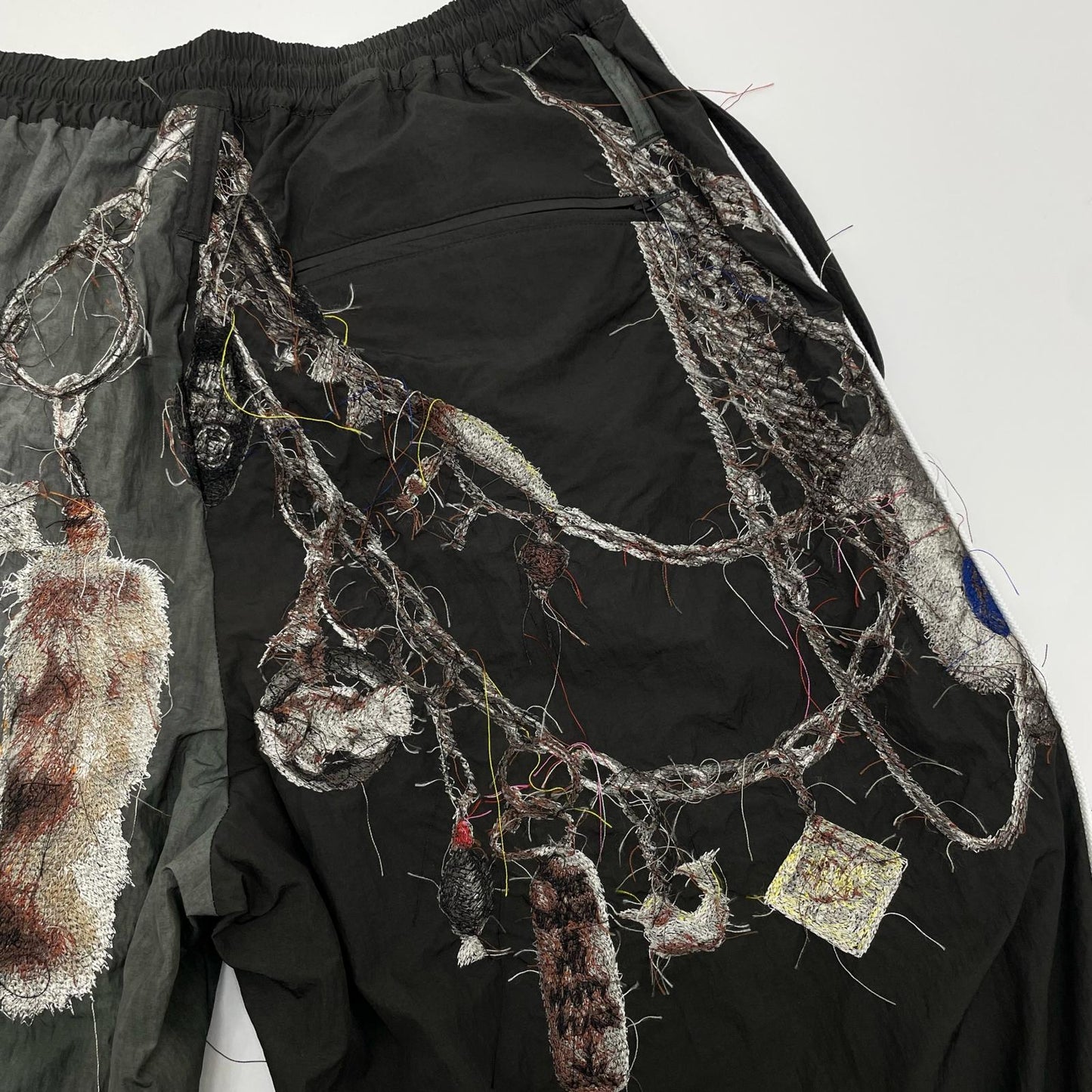 doublet | ダブレット EMBROIDERED CHAIN TRACK PANTS パンツ 26SS22PT354 グレー サイズ：M【尾張小牧店】