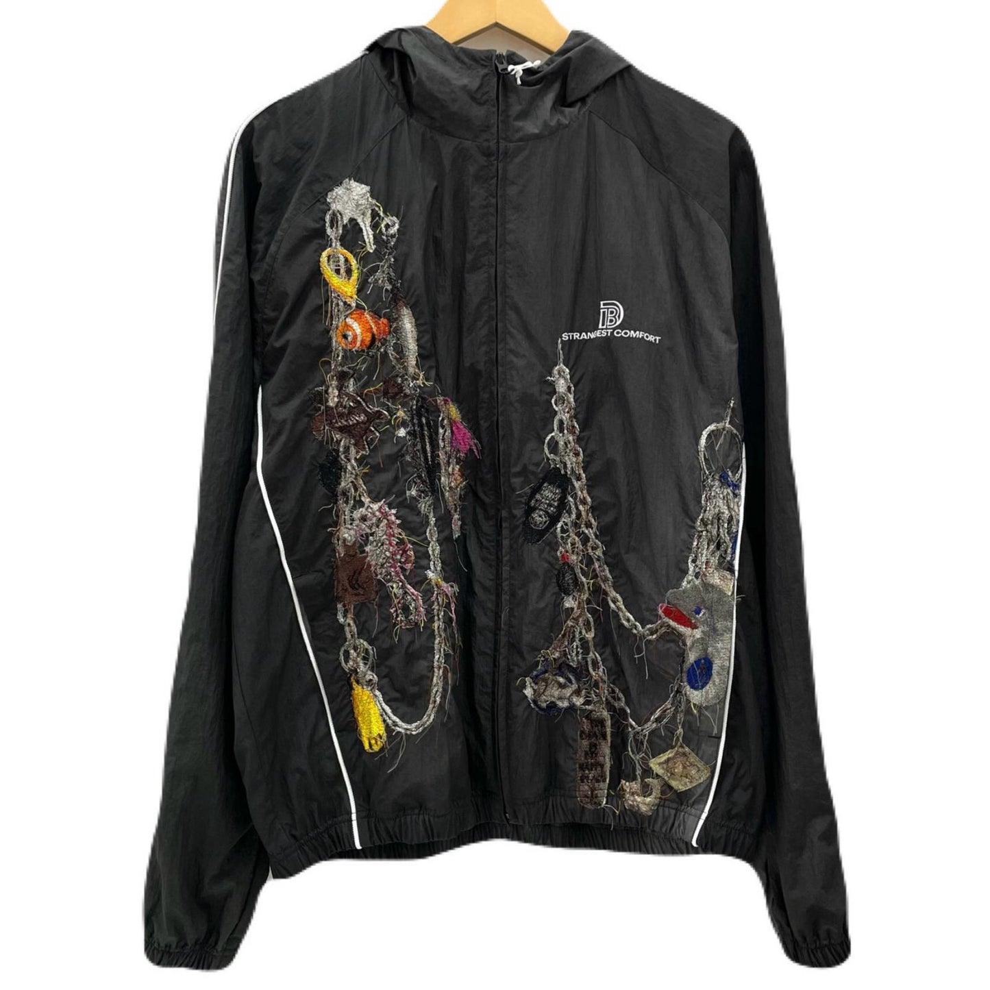 doublet | ダブレット EMBROIDERED CHAIN TRACK JACKET ジャージ 26SS22BL252 グレー サイズ：M【尾張小牧店】