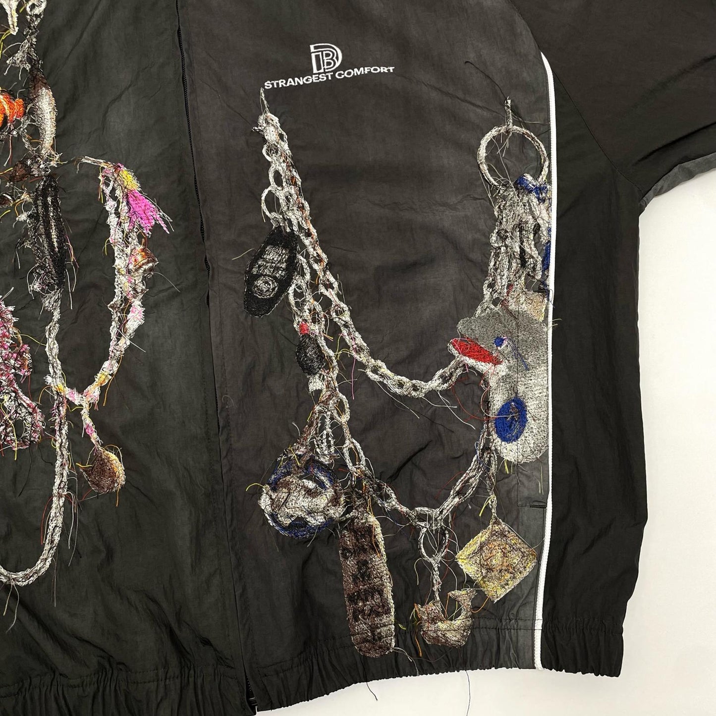 doublet | ダブレット EMBROIDERED CHAIN TRACK JACKET ジャージ 26SS22BL252 グレー サイズ：M【尾張小牧店】