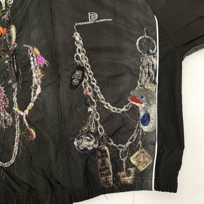 doublet | ダブレット EMBROIDERED CHAIN TRACK JACKET ジャージ 26SS22BL252 グレー サイズ：M【尾張小牧店】