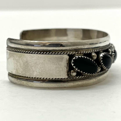 【中古】NAVAJO（ナバホ族） | ナバホゾク　James Shay バングル シルバー×ブラック【尾張小牧店】