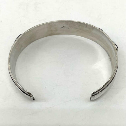 【中古】NAVAJO（ナバホ族） | ナバホゾク　James Shay バングル シルバー×ブラック【尾張小牧店】