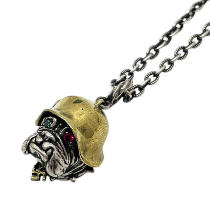 【中古】Peanuts&Co | ピーナッツカンパニー　BULL DOG ADOLF ネックレス シルバー【尾張小牧店】