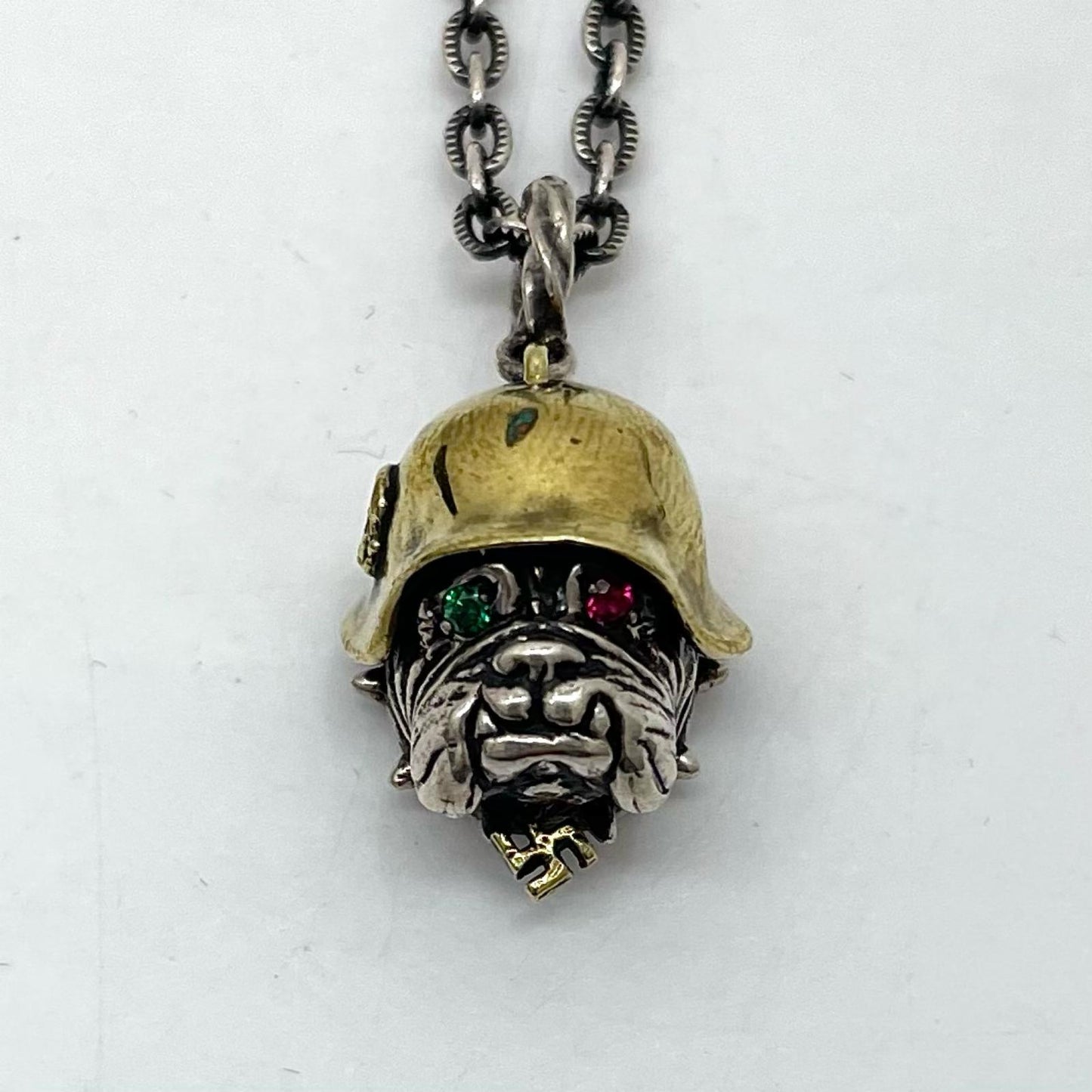 【中古】Peanuts&Co | ピーナッツカンパニー　BULL DOG ADOLF ネックレス シルバー【尾張小牧店】
